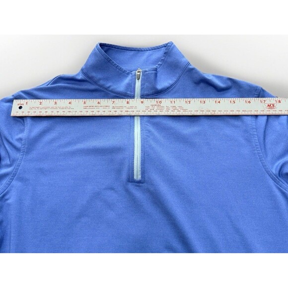 Peter Millar Perth Performance Men’s Pullover 1/4 Zip Size Small Blue - Picture 5 of 11